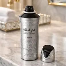 Desodorante Aerosol Árabe Lattafa Fakhar Black Original - 200 ML