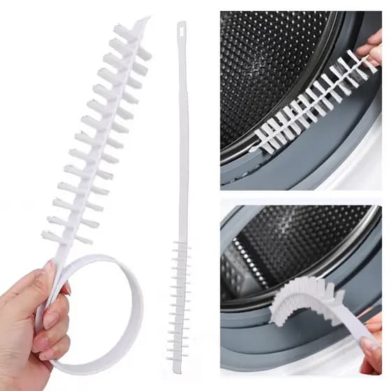 Escova de Limpeza para Máquina de Lavar Roupa - Escova de Secador com Cabo Longo - Ferramenta Doméstica - Adequada