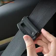 2 Peças Clipe de Cinto de Segurança para Carro Antiderrapante Confortável Limitador Fixação Interior
