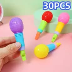 30pcs Microfone de Brinquedo para Crianças com Luzes, Modelo de Adereços, Presente para Jardim de Infância