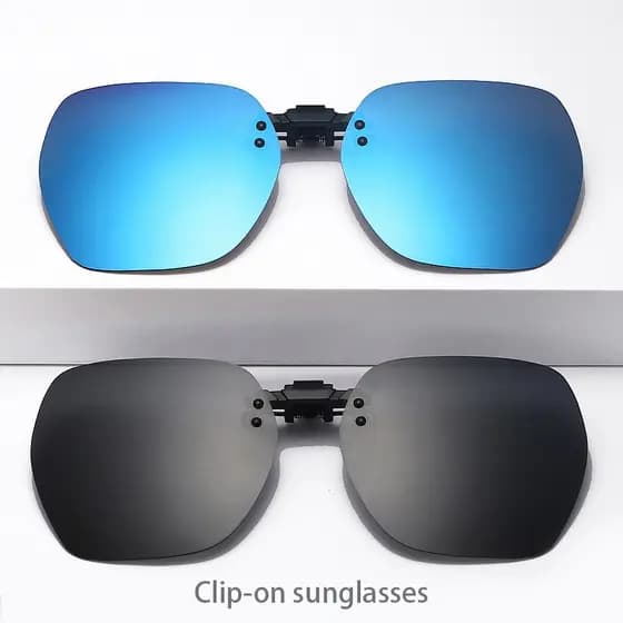 Novos Óculos de Sol com Prescrição Clip-On, Ajustáveis para Cima e para Baixo, Polarizados, Óculos de Condução Unissex,
