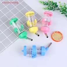(cassiopeiahg) Bebedouro de plástico para hamster, bebedouro suspenso