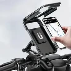 Suporte De Telefone Para Guiador De Bicicleta Motocicleta Design À Prova D'água（Todos os celulares）