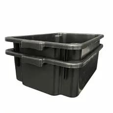 Kit 2 caixas plásticas organizadoras ou caixa de massa resistente 40 L ou caixa de areia