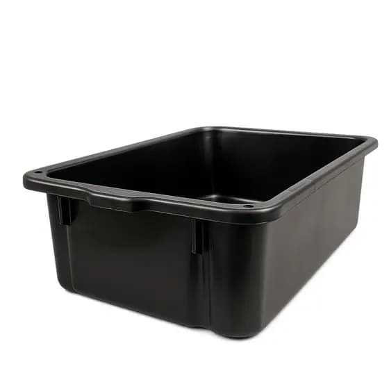 Caixa plástica organizadora ou caixa de massa resistente 40 L ou caixa de areia