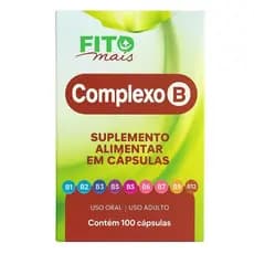 Complexo B FitoMais 100 Cápsulas – Vitaminas B1 a B12 para Energia e Metabolismo