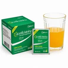 Acetilcisteína Geovit 600mg Suplemento Alimentar – Até 64 Sachês de 5g Sabor Laranja com Nota Fiscal