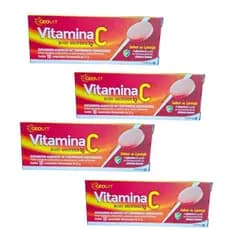 Kit Vitamina C Efervescente Laranja – 1g por Unidade – Alta Concentração – 2, 3 ou 4 Unidades