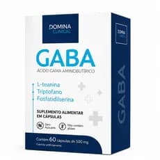 Gaba - Ácido Gama Aminobutírico com 60 cápsulas 500Mg