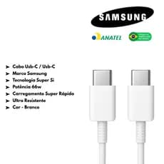 Cabo Carregador Samsung  Notebook Chorme Book Book2 Pro Book Book3 360  Book4 360 Book 1,8m Branco
