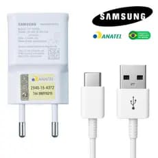 Carregador  Samsung Turbo Galaxy S21 Fe S22 S23 A06 A07 A15 A16 A17 A36 A37 M55 M62 Original