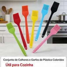 Pincel de Siliconado Culinário Para Untar Formas Cozinha 21cm Untar Forma Pincelar