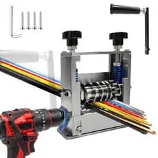 Máquina de stripper de arame manual, ferramenta de stripper de fios de manivela alimentada por broca