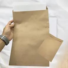 KIT 20 ENVELOPES SACO KRAFT PARDO 229X324MM 80G PAPEL RECICLADO RESISTENTE PARA DOCUMENTOS