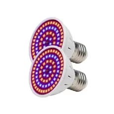 Kit 2x LED Grow 80 LEDs Cultivo Hortas,Flores,Temperos 220V