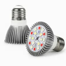 LED Grow 18 LEDs Full Spectrum UV+IR Cultivo Indoor Bivolt