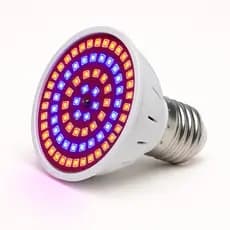 Lâmpada LED Grow 80 LEDs Cultivo Hortas,Flores,Temperos