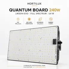 Led Grow Quantum Board 240W LM301H EVO 461 LEDs UV IR Bivolt