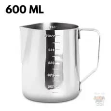 Leiteira Pitcher Para Cafe Barista 600Ml Aço Inoxidáve Lei