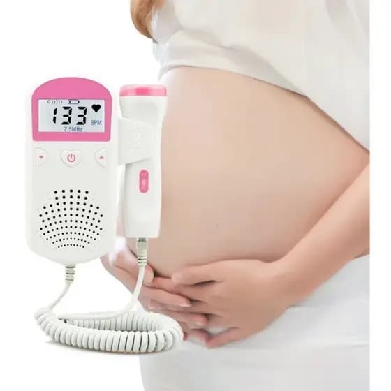 Doppler Fetal Portátil Monitor Cardíaco Ouve Batimentos