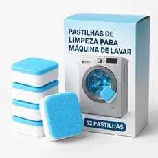 Kit 12 Tabletes Limpa Máquina De Lavar Roupa - Desinfeta Lavanda