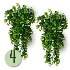 Planta Eucalipto Pendente Samambaia Artificial Decoração
