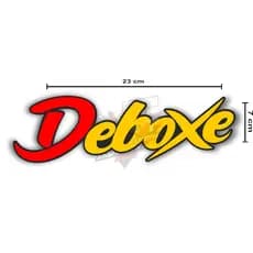 adesivo Deboxe 23cm próprio pra celular, moto, carro, capacete, caderno, Paralamas etc.