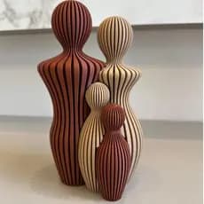 Estátua Escultura Família Unida Tamanho 18 cm – Decoração Moderna para sua Casa