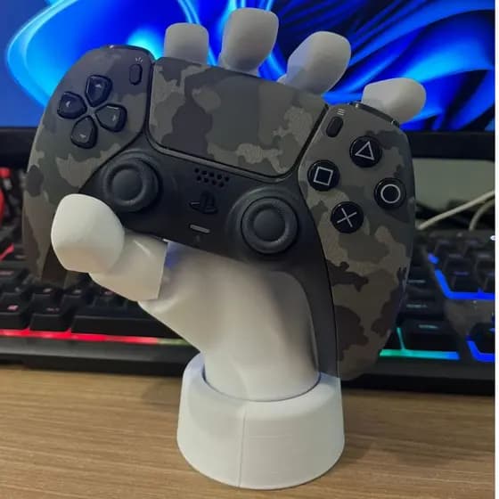 Mão Articulada Multiuso 3D – Suporte para Joystick, Celular, Controle Remoto, Decoração e Muito Mais