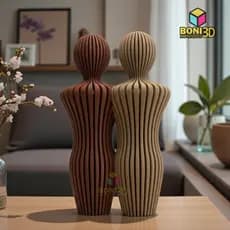 Escultura Casal Família Unida – Laços de Amor, União e Conexão | Tamanhos18 cm– Decoração Moderna