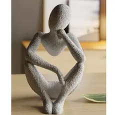 Estátua Além da Visão - Escultura no Ar- Decorativa Minimalista Reflexão