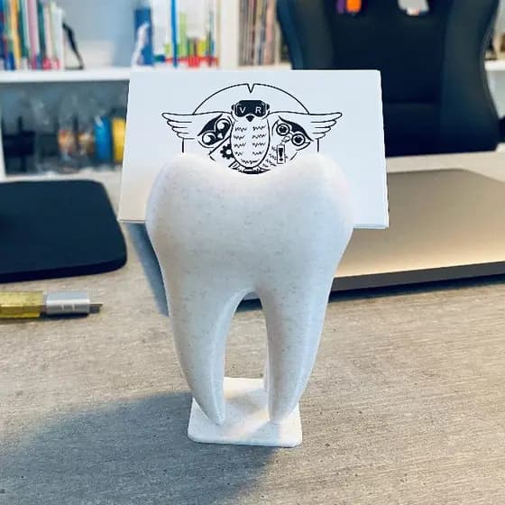 Porta Cartão De Visita Dente Molar - Consultório Odontológico