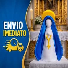 Nossa Senhora Aparecida em Impressão 3D | Decoração Religiosa | Artesanato | Tamanhos 14 cm e 18 cm