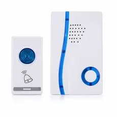 Campainha Sem Fio Resistente 100 Metros Bivolt Com Led Forte Casa Escritório Instala Fácil