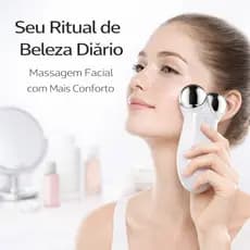 Massageador Facial de Microcorrente Mini com Efeito Lifting para Cuidados de Beleza ANJGG BRASIL
