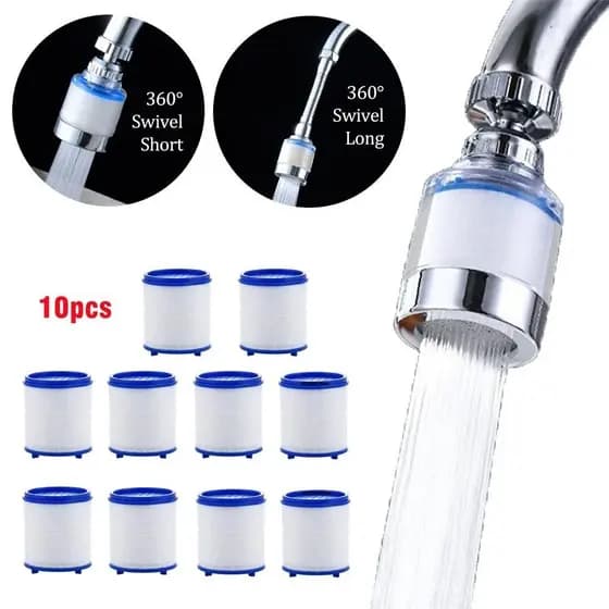 Filtro de Água para Torneira para Purificação de Cozinha, Remove Cloro e Metais Pesados, Cartucho de Filtro de Algodão P