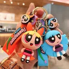 Chaveiro Universal Fofo de Desenho Animado Chaveiro de Anime Pingente Decoração de Mochila