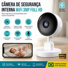 Câmera de Segurança WiFi 1080P HD Sem Fio Monitor de Bebê Visão Noturna Infravermelho Áudio Bidirecional Bateria Modo AP