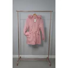 Parka dupla face, lã com nylon, alta qualidade