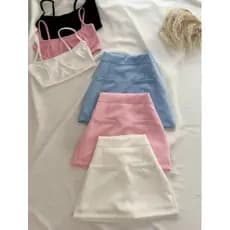 Saia short alfaitaria.