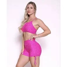Conjuntos fitness, conjunto calça top, conjunto shorts top. Onça Fit 🐆