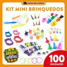 Kit 100 Brinquedos Sortidos (10 Modelos) Prenda Festa Junina - Lembrancinhas - Brindes - Infantil
