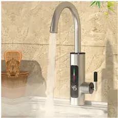 Torneira Elétrica Para Cozinha Banheiro Com Visor de Temperatura Regulagem e Giratória 360°