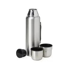 Garrafa Térmica de Café Inox 1L Tampa Copo Viagem Escritório