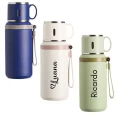 Garrafa Térmica Personalizada Café Chá 600ml Quente/Frio Parede Dupla Original Premium