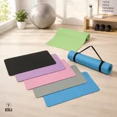 Tapete Yoga Antiderrapante Alça Esportivo Tatame Conforto Plus