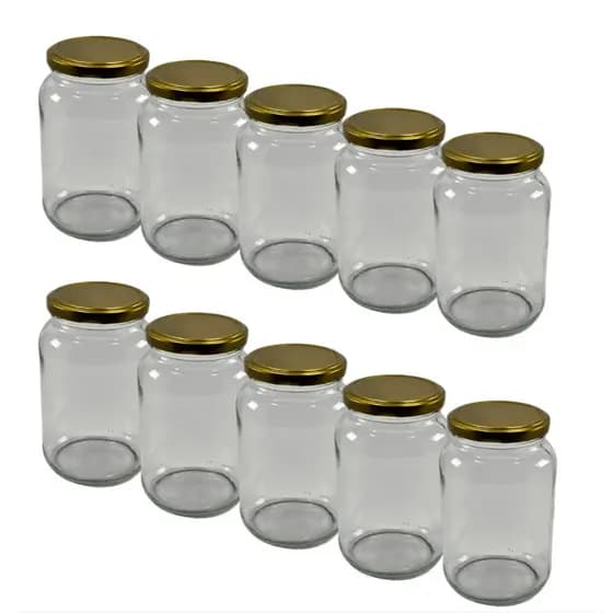 15 Potes De Vidro Conserva 600ml + Tampas Metálicas
