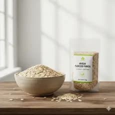 Aveia em Flocos Finos Premium 1kg a 5kg - Pura, Natural e Pronta Entrega