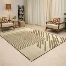 Tapete Sisal 150x200 cm Lancer Sisllê Antiderrapante Cantoneira Aço Cromado Sala Quarto
