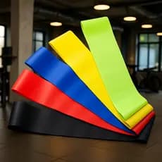 Kit 5 Faixas Elásticas Super A Solução Completa para Exercícios em Casa Alongamento e Fortalecimento